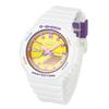 Женские часы CASIO Carbon G-SHOCK GMA-S2100, Двустрелочные, Волокно, Белый/Желтый, GMA-S2100BS-7A