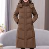 Elegant Winter Jackets Woman Long Parkas Hooded Loose Thick Warm Long Sleeve Overcoats Lady Jackets
