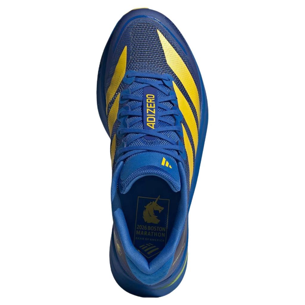 Adidas Мужские кроссовки Adizero Boston 13 Синий Желтый Основной Черный KK4238