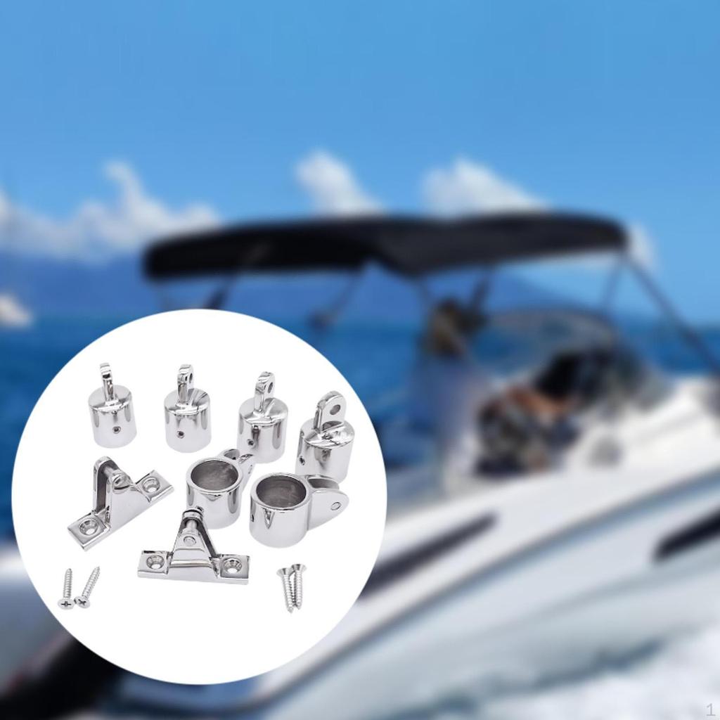 Фитинги для тента на лодку, 4 шт. заглушки для глаз, 2 шт. направляющие для челюстей, прочные палубные петли, простая установка