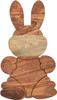 Bunny Shaped Wood Serving Board, Wood Cutting Board for Kitchen, Wooden Charcuterie Boards, Serving Platter for Cheese and Food, 15" X 8.7"