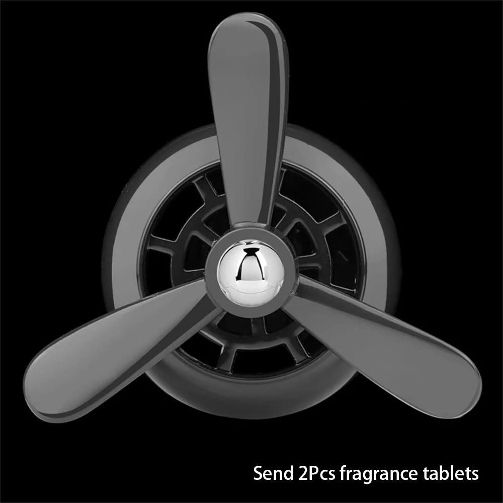 Пропеллер Автомобильный освежитель воздуха Мини-диффузор для эфирных масел Ароматизаторы из сплава Веерообразные зажимы для воздуховодов Аксессуары для салона автомобиля