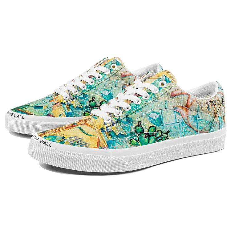 MOCA x Vans Old Skool Кроссовки Низкие с Принтом Арт Унисекс Разноцветные VN0A5KRFYQ8