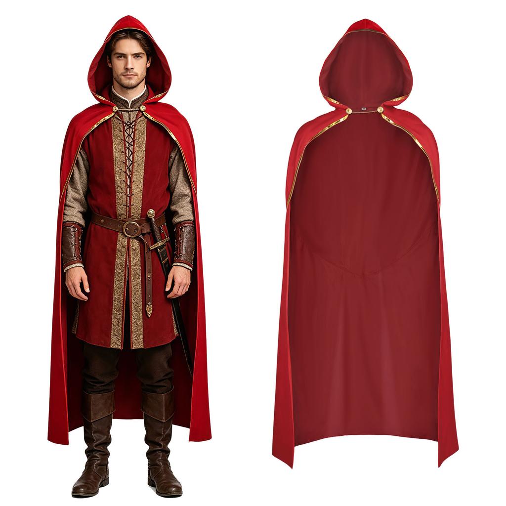 Cosplay Halloween new red cape medieval cape cape cosplay