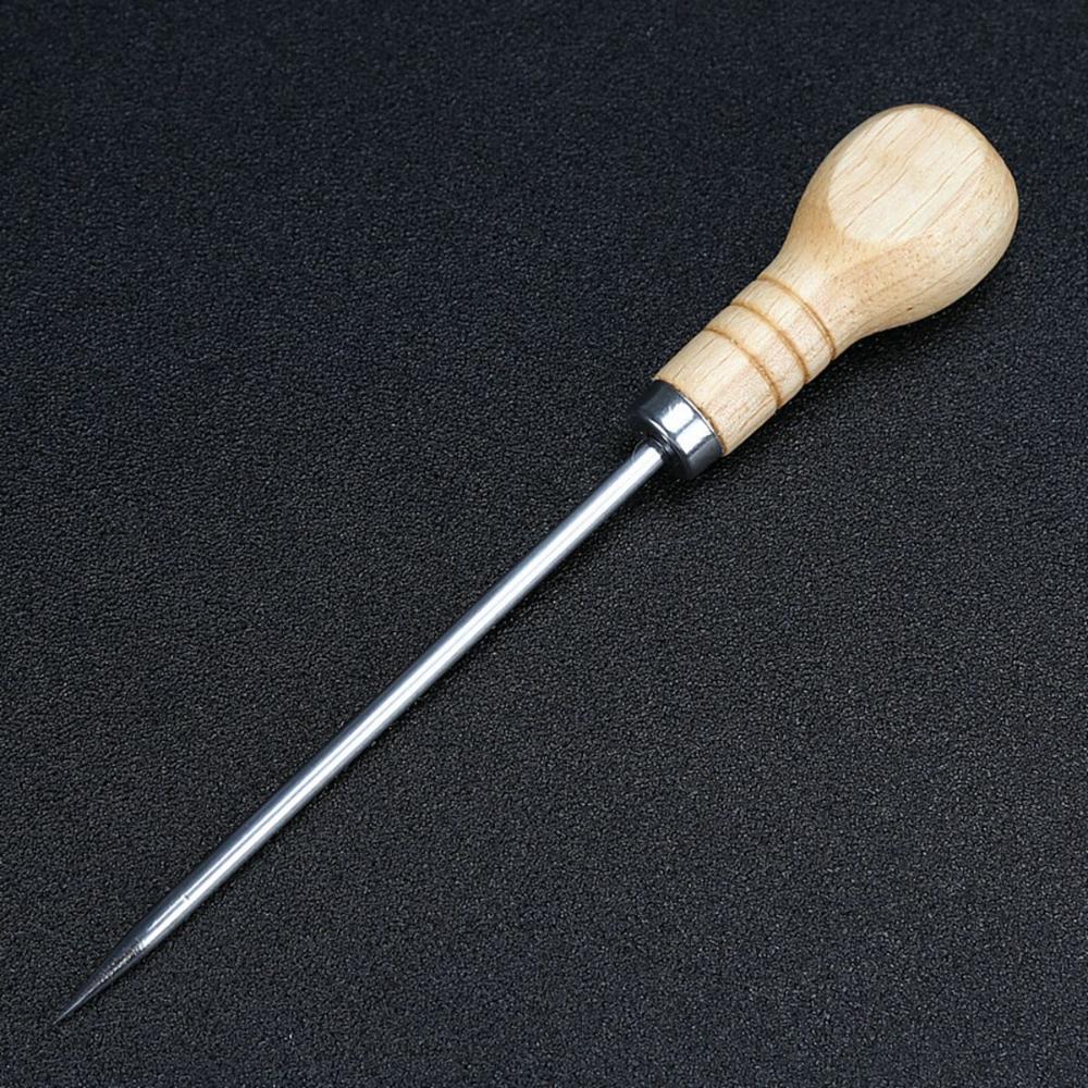 Cocktail Wooden Handle Safety Ice Crusher Stainless Steel Punch Bar Tools