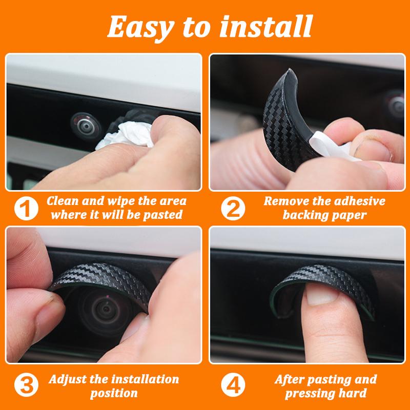 Self-adhesive Car Reversing Camera Rain Cover Waterproof Protective Car Camera Cover in-vehicle Camera Sun Shade Rain Shield