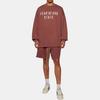Fear of God Essentials Тяжелая футболка с длинным рукавом Малиновая Мужские топы Красная 125BT242016F