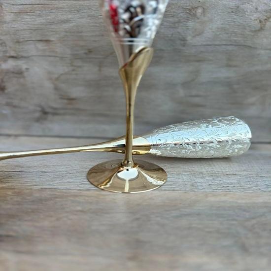 Латунный кубок ручной работы, Королевский потир, Чеканный кубок короля, Набор из 2 штук, Свадьба, Юбилей, Рождество, Новогодний подарок