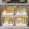 Qiwei Kitchen Cabinet Pull-Out Dish Drainer Rack