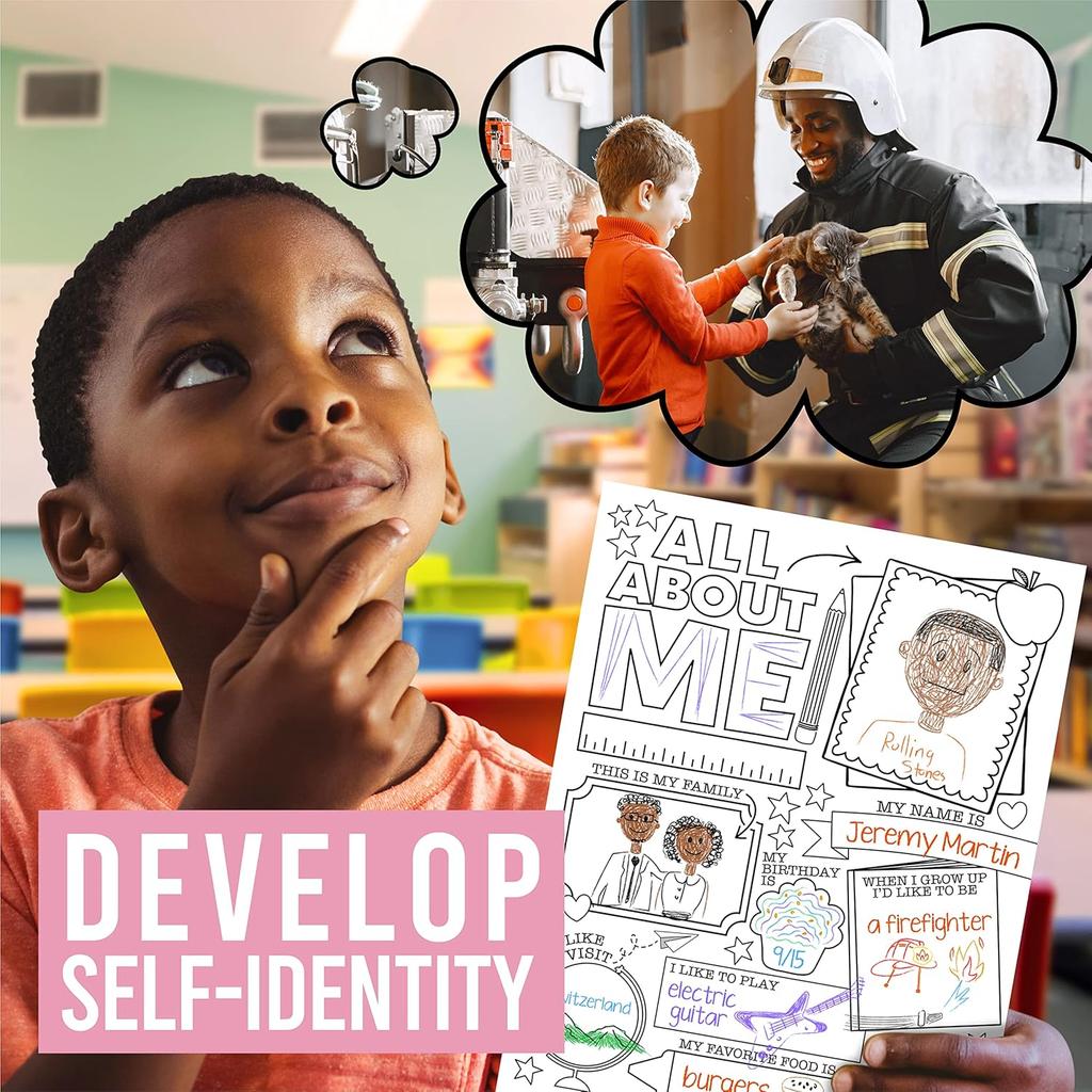 Hadley Designs All About Me Posters Elementary - 20 Star of The Week Poster, All About Me Posters Preschool & Kindergarten, Star Student Poster,