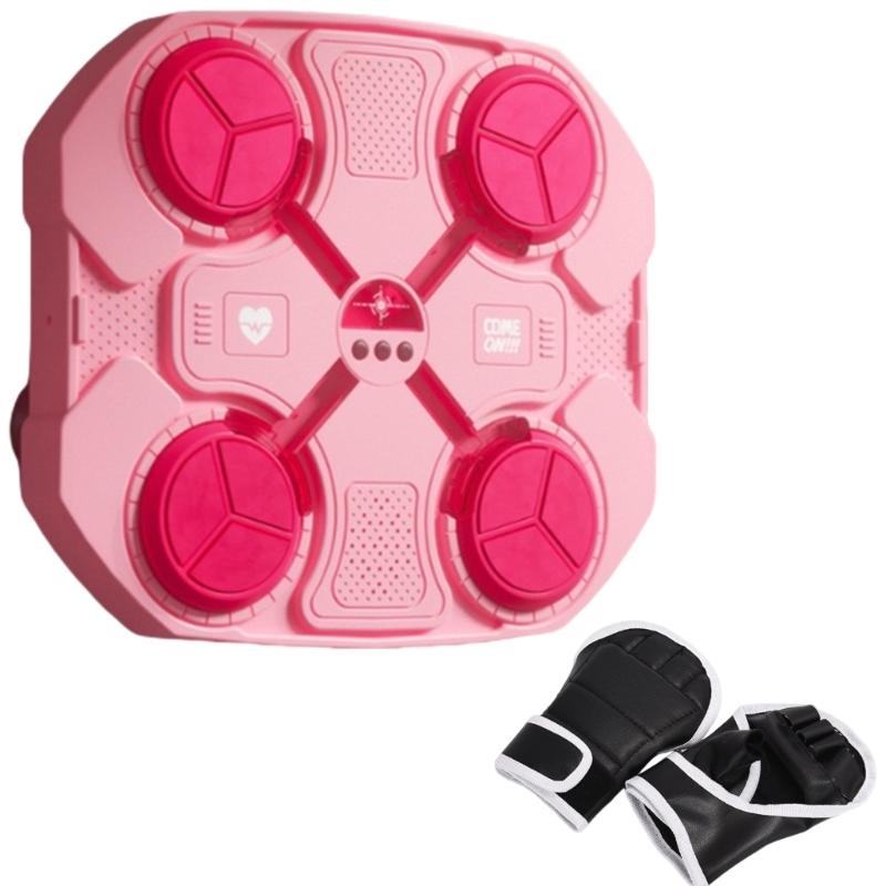 Детское тренировочное оборудование для бокса с боксерскими перчатками, настенные боксерские мишени, боксерский мешок, музыкальный боксерский автомат