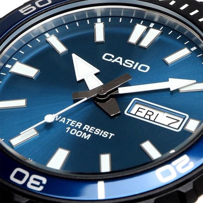 [Casio] Стандартные мужские кварцевые часы 100 м водозащита MTD-125D-2A1V Синий
