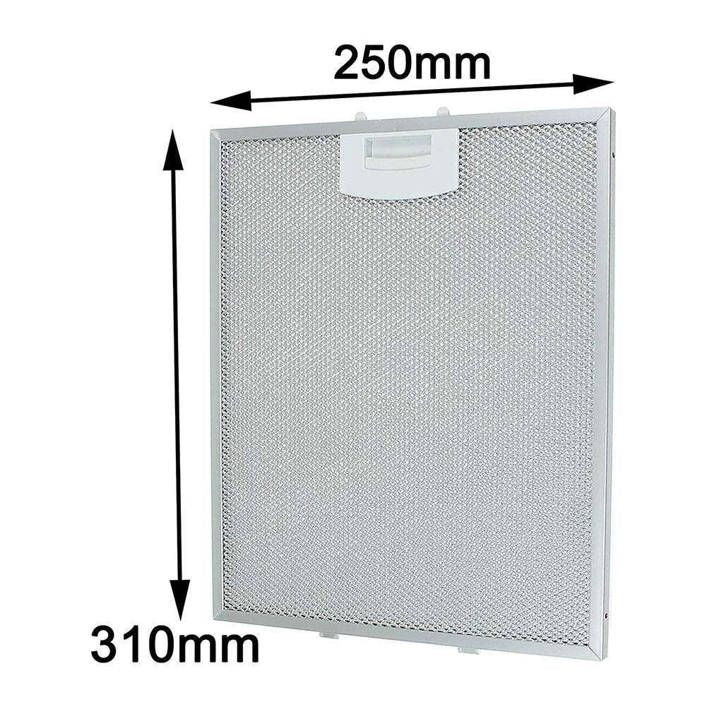 Фильтры для кухонной вытяжки Вытяжка Вытяжка Всасывание Металлический жироулавливающий фильтр 250 X 310 мм Металлическая сетка Экстрактор Вентиляционный фильтр Аксессуар для кухонной вытяжки