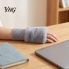 Winter Warm Fleece Lined Mittens 1 Pair Fingerless Gloves, Half Finger Mittens, Ladies Gloves Soft Fuzzy Thermal for Driving Writing Typing Flip Top
