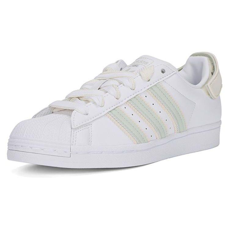 Adidas Originals Superstar Comfortable Casual Low-Top Sneakers Women Sneakers White Green H03728