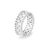 RAINDROP JEWELRY Raindrop Double Baguette and Square Cut Eternity Ring