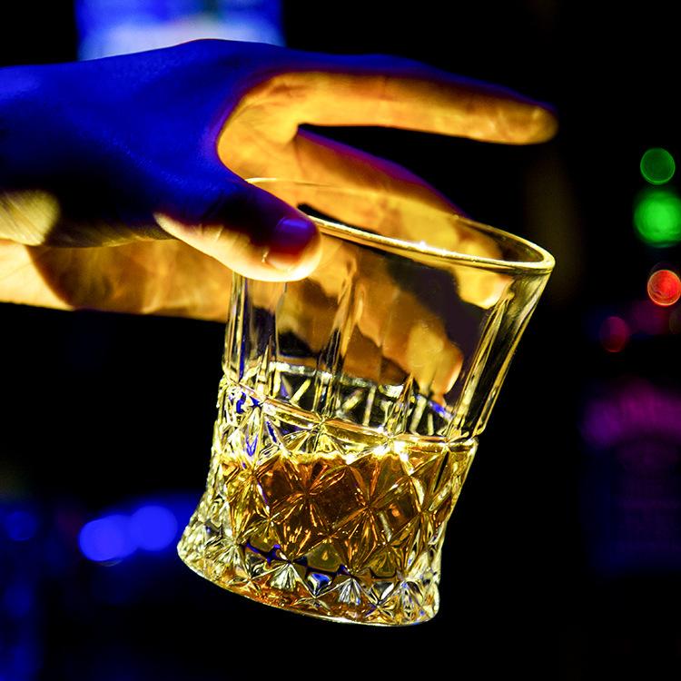 Simple Geometric Pattern Whisky Diamond Glass Juice Glass Water Glass Transparent Glass Wine Glass