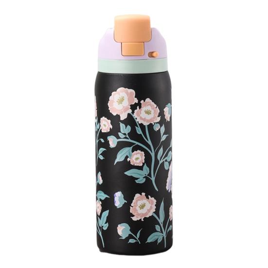 Вакуумный стакан из нержавеющей стали с зажимом для трубочки, с двойной изоляцией, для горячих и холодных напитков