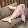 Colorful whale throw pillow plush toy doll aquarium dolphin doll girl cute doll
