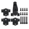 CNC Black Brass TRX4 Suspension Link Mounts Front Rear Axle Mounting Set for 1/10 RC Crawler TRX-4 Bronco Defender 8227 Upgrade