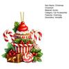 Рождественское украшение Yousheng, подвесное украшение в виде леденца, кекса, десерта, акриловая подвеска для рождественской елки, дверей, окон, декора