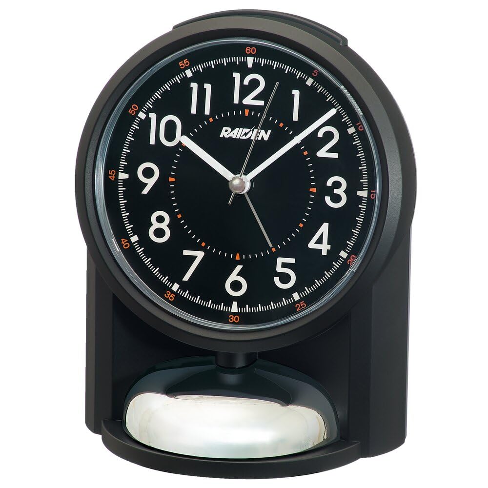 Seiko Часы PYXIS RAIDEN Аналоговые Настольные с будильником Высота 149 x 116 x 113 NR454K Часы, Часы, Громкость, Черный, мм,