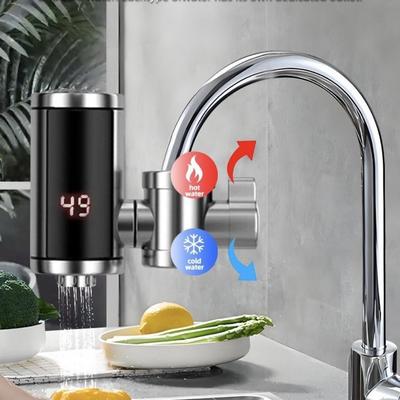 Temperature Display Instant Water Heater Digital Display Electric Hot Water Tap Cafe
