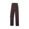 Li Ning Fitness Series Straight Leg Simple Solid Color Mid Rise Knitted Sports Pants Women Bottoms Chaos-Brown AKLV970-6