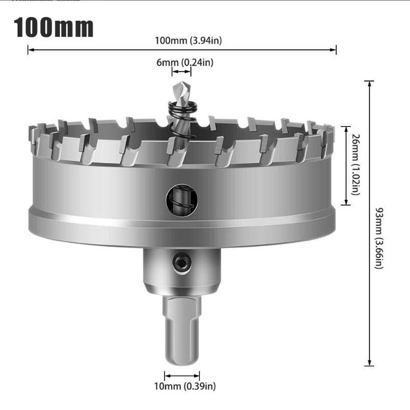 Карбидное сверло для кольцевой пилы, фреза для сверления металлических сплавов из нержавеющей стали