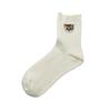 Paul Joe Low Crew & Women's Socks, Off-White
