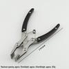 Handmade Stainless Steel Flat Nose Pliers for DIY Leather Goods, Purse Frame, Edge Pressing, and Gluing Line.