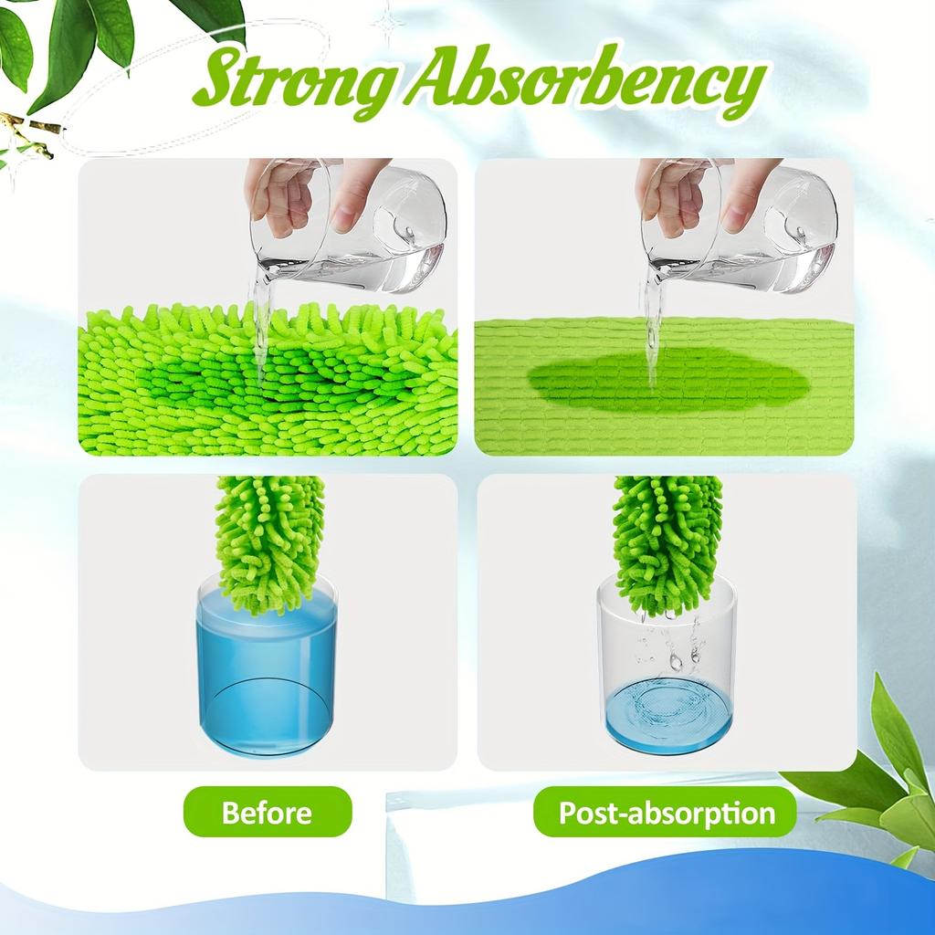 Microfiber Mop Pads for Sweeper - Super Absorbent Knit Fabric, Reusable Cleaning Cloths