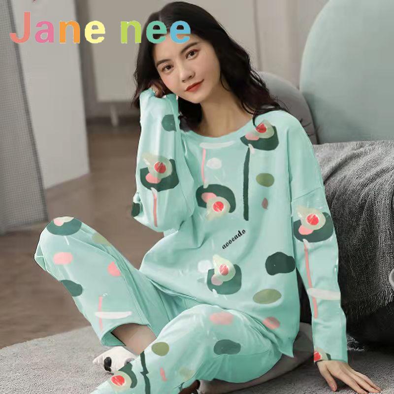 18 цветов, новая зимняя пижама, женская, корейская версия, с длинными рукавами, костюм для домашней одежды, свободная, большого размера, костюм из двух частей, можно носить на улице