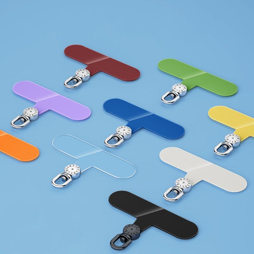 Hanging Cord Metal Phone Patch 360° Rotatable Phone Card Clip Phone Lanyard Gasket Replacement