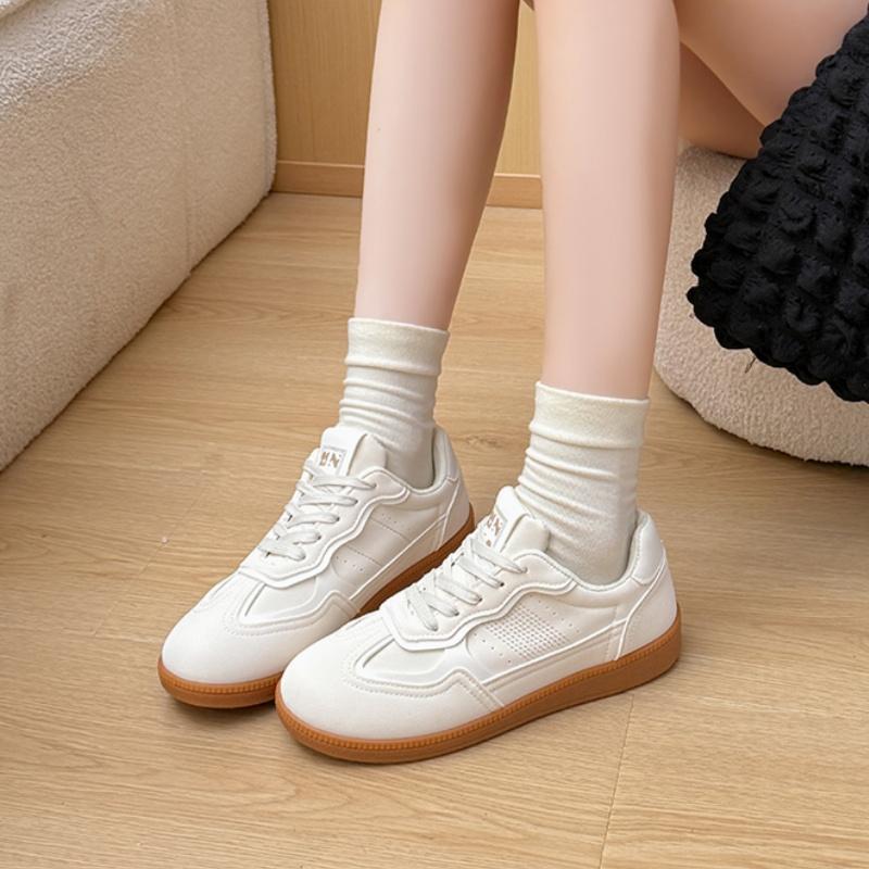 Fashionable New Round Toe Thick Sole Anti Slip Casual Sports Shoes For Spring Autumn Comfortable Vulcanized Shoes For Women