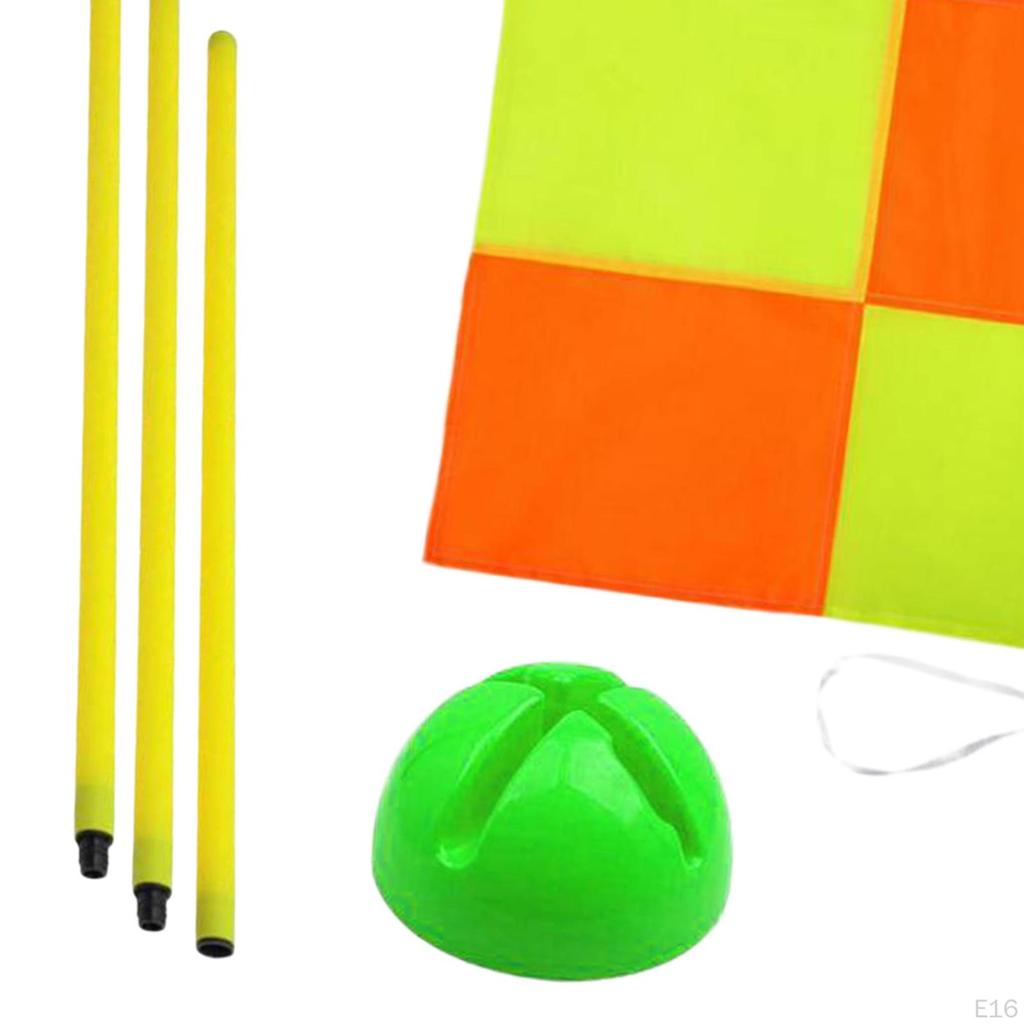 Футбольный уголок с флагом, футбольное поле, игровое оборудование для