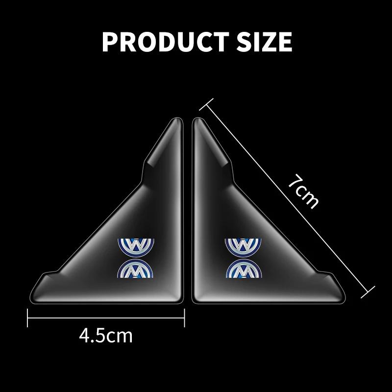 VW GTI GOLF 2pcs Transparent Car Door Corner Anti-collision Protector Silicone Sticker For Volkswagen VW Golf 4 7 MK3 4 7 Touran