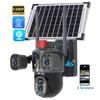 LS VISION V380PRO 4G Multi-Lens 3 Screen 12MP HD PIR Обнаружение человека Уличная водонепроницаемая PTZ Cctv Ip Wifi Безопасность 4g Sim-карта Солнечная панель Камера
