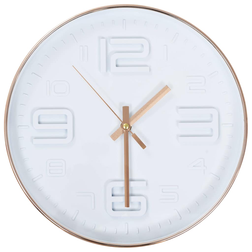 Wall Clock Copper Finish 30 cm