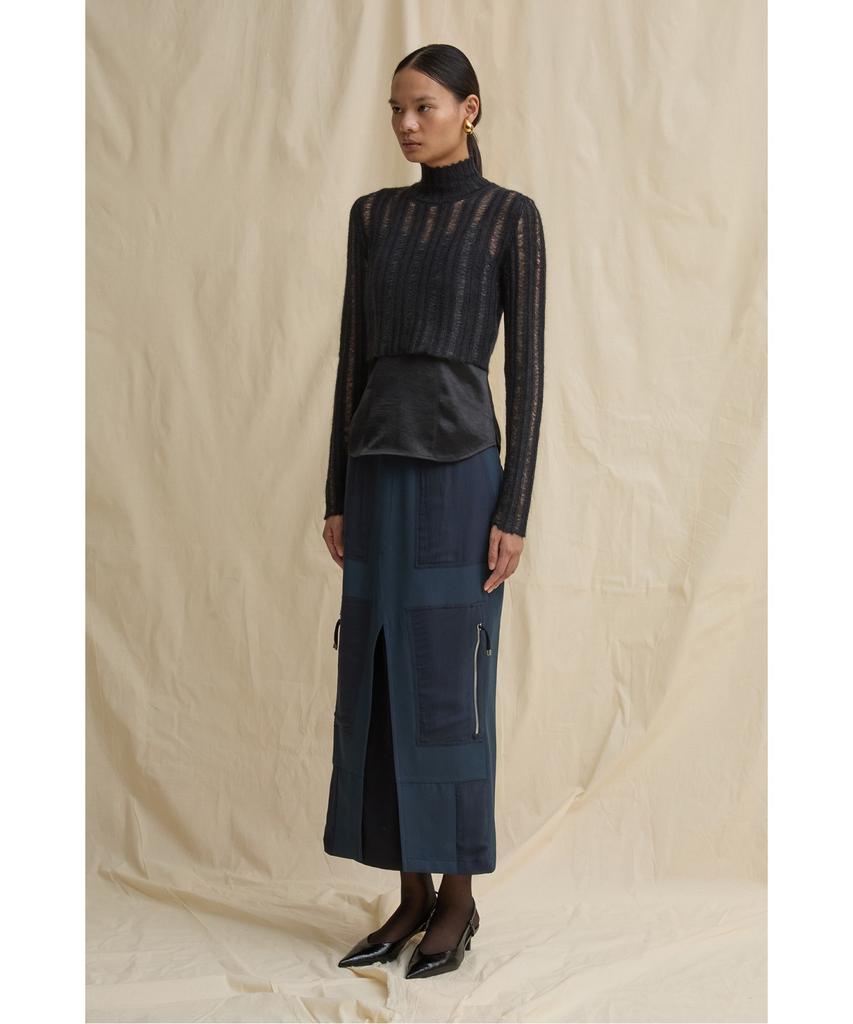 Recorde Exposed Seam Mermaid Skirt R0Kaa25234Nyx