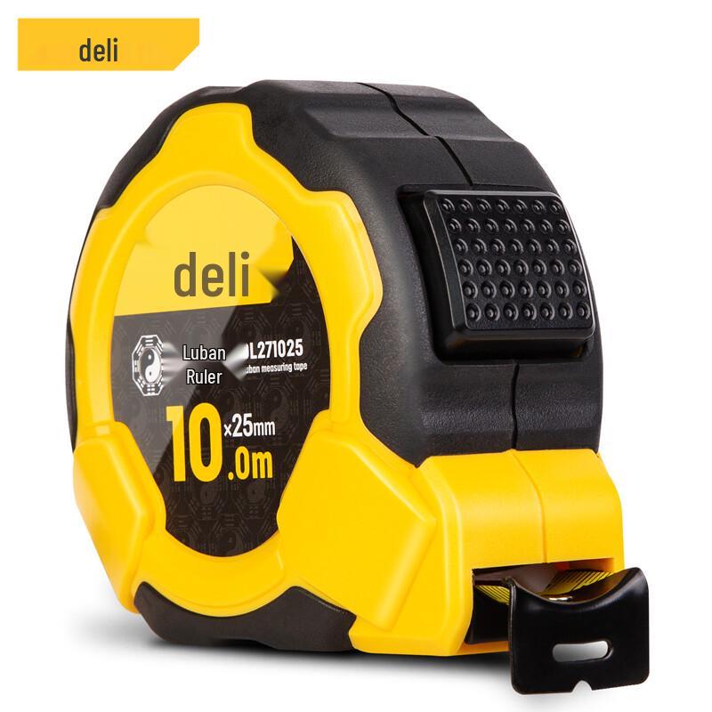 Deli 10m Luban Fengshui Steel Tape Measure