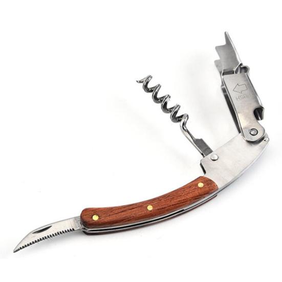 Экономьте труд, широкое применение, полезная нескользящая ручка, открывалка для бутылок, съемник крышек для вина, пива с резаком, открывалка для бутылок