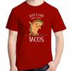 Just A Girl Who Loves Tacos Funny Shirts Graphic Tee Tops Tshirt New Arrival Goods Short Sleeved Tshirt For Unisex Cotton Tshirt
