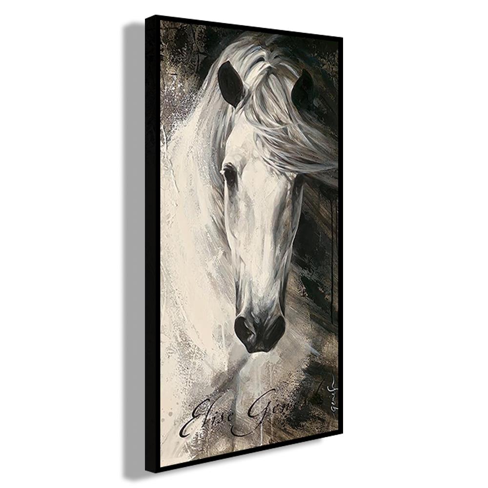 Животное Лошадь Украшение Картина Аннотация Простой Стиль Холст Плакат Гостиная Стены Искусства Фрески для Современного Домашнего Декора Эстетика