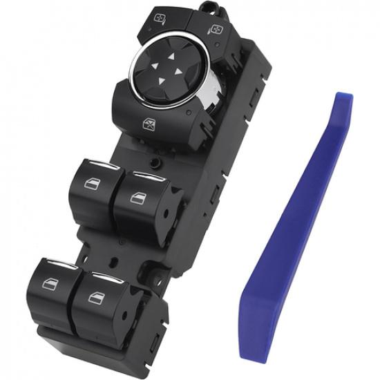 Power Window Switch Button For 2013- Ford Fusion DG9Z14529AA Blue LED 3 P