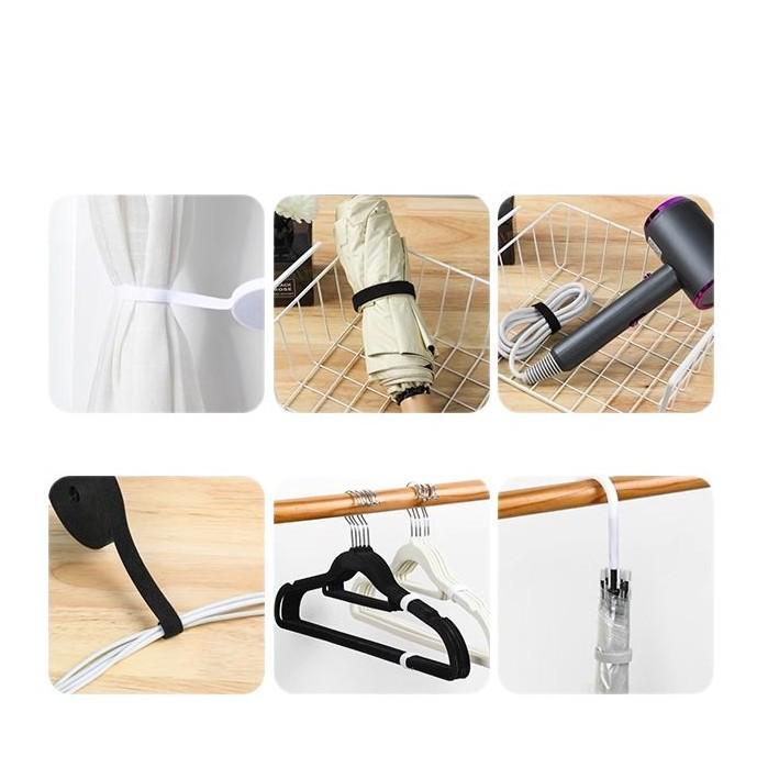 Self-Adhesive Hook & Loop Cable Ties for Cable Management and Organization