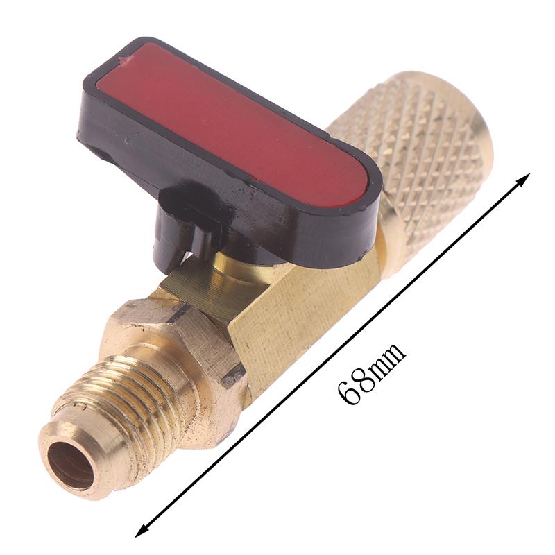 1/4" Мужской на 1/4" Женский Прямой Шаровой Клапан Sae Зарядка AC Для Хладагента R22