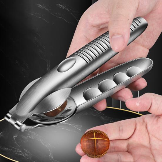 Stainless Steel Chestnut Opener Plier Ergonomic Handle Food Grade Hazelnut Walnut Nut Cracker Sheller Clamp Tools Kitchen Gadgets