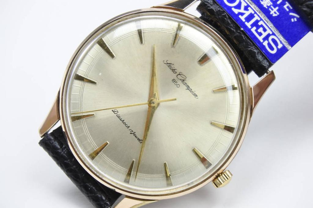 Seiko Champion 850 1960-х годов, 17 камней, с ручным заводом. Состояние yb2010, Полулюкс, Мужские - d, Как есть