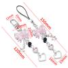 Y2K Phone Charm Bow Heart Star Keychain Pendant Kawaii Key Chain Bag Goth Phone Chain Cute Accessory For Girls Women Jewelry DIY